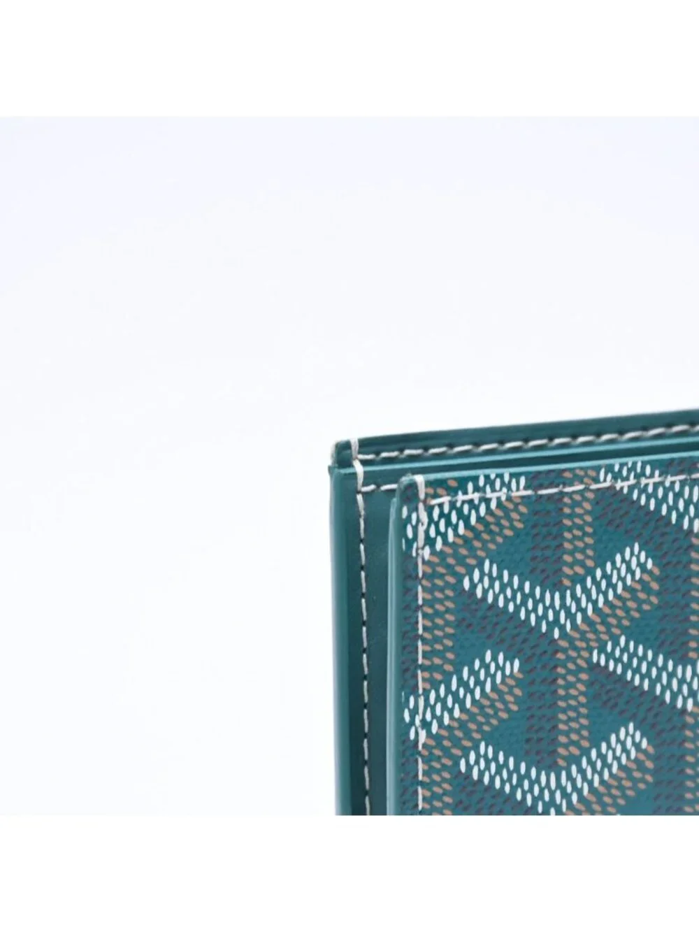 Goyard Victoire Wallet Leather Green